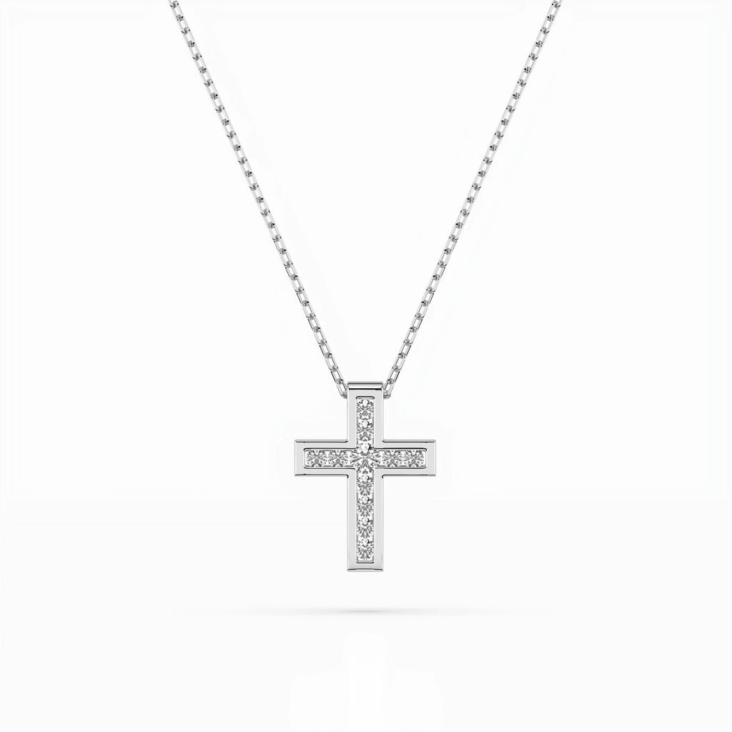 Minimalism Necklace (Round), 0.03 ct — 104-10008