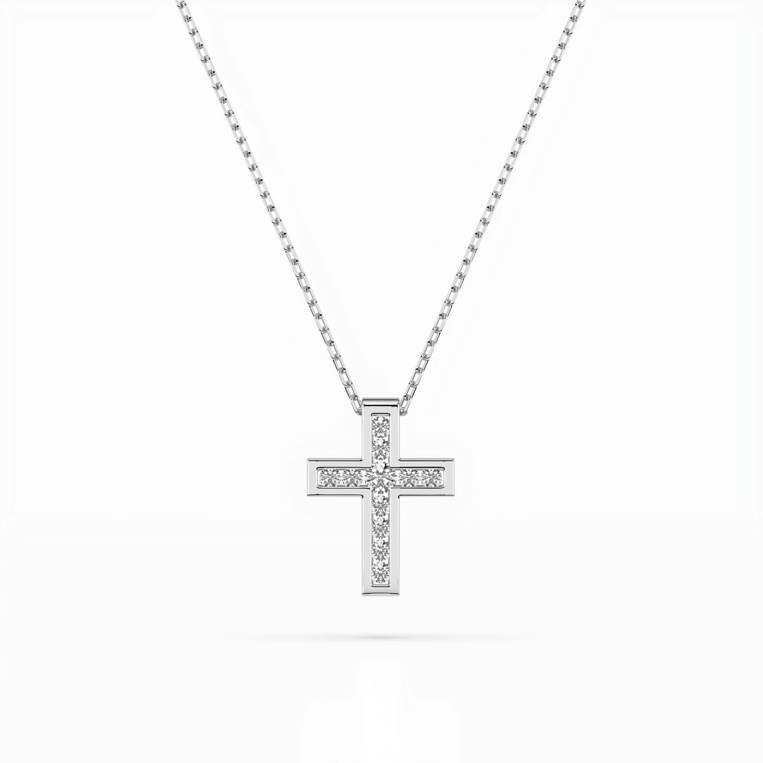 Minimalism Necklace (Round), 0.03 ct — 104-10008