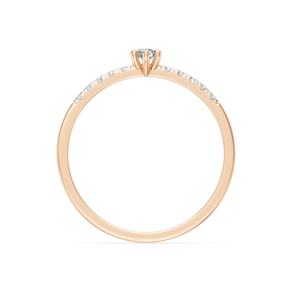 Solitaire Eternity Ring, 0.07 ct — 101-10126/4(2.6)