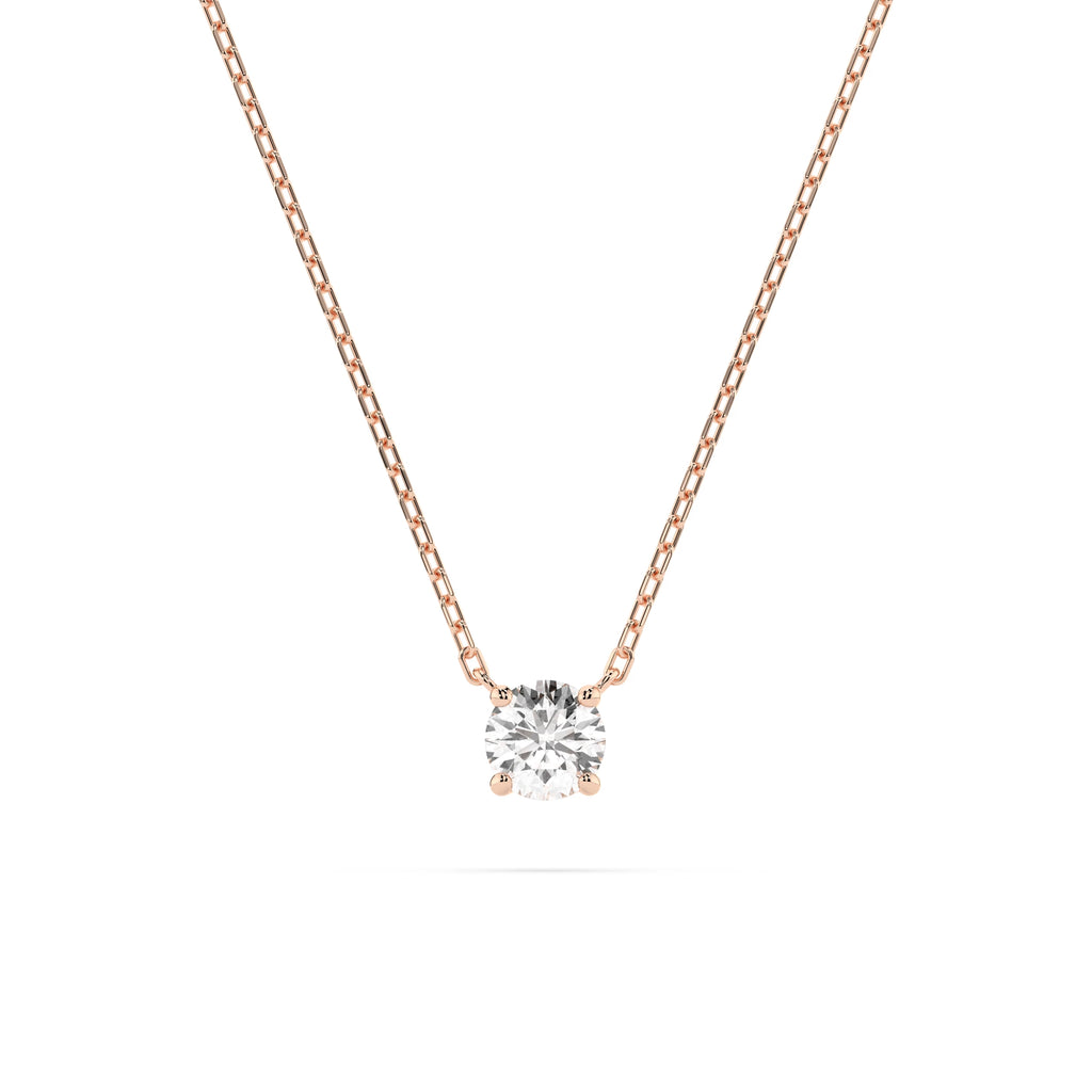 Solitaire Necklace (Round), 0.1 ct — 104-10040(3.0)