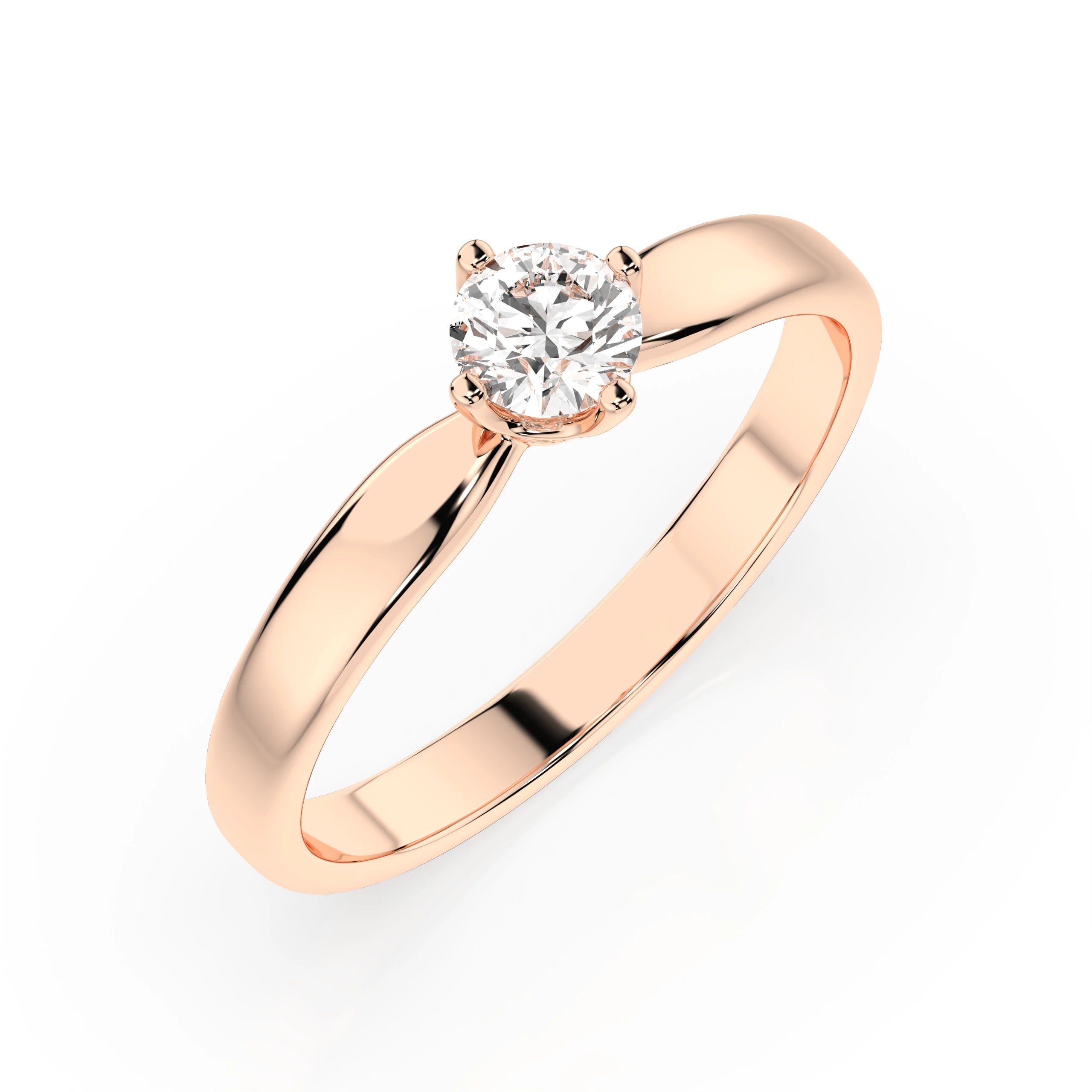 Solitaire Ring (Round), 0.3 ct — 101-10041(4.2)