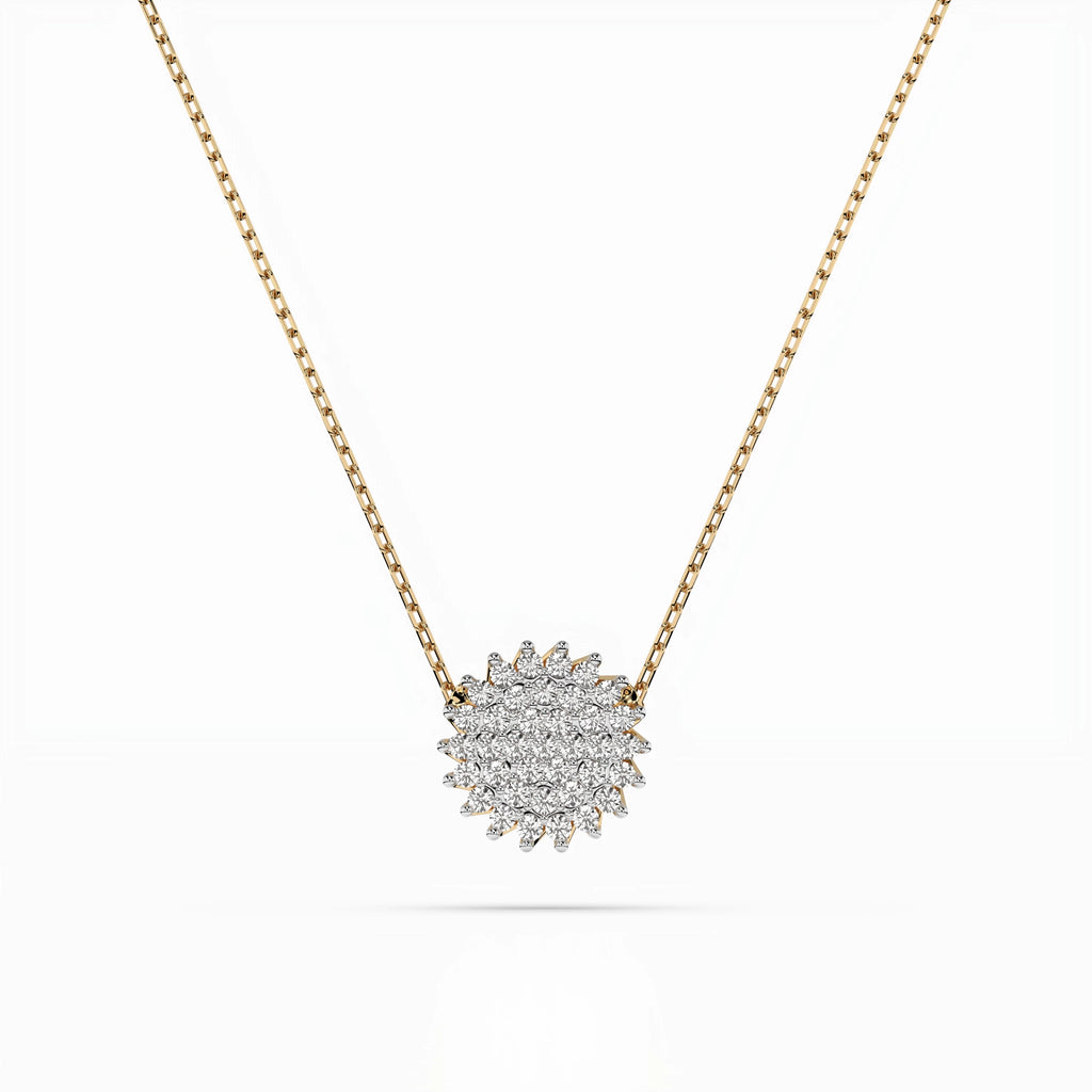 Illusion Necklace (Round), 0.15 ct — 104-10052