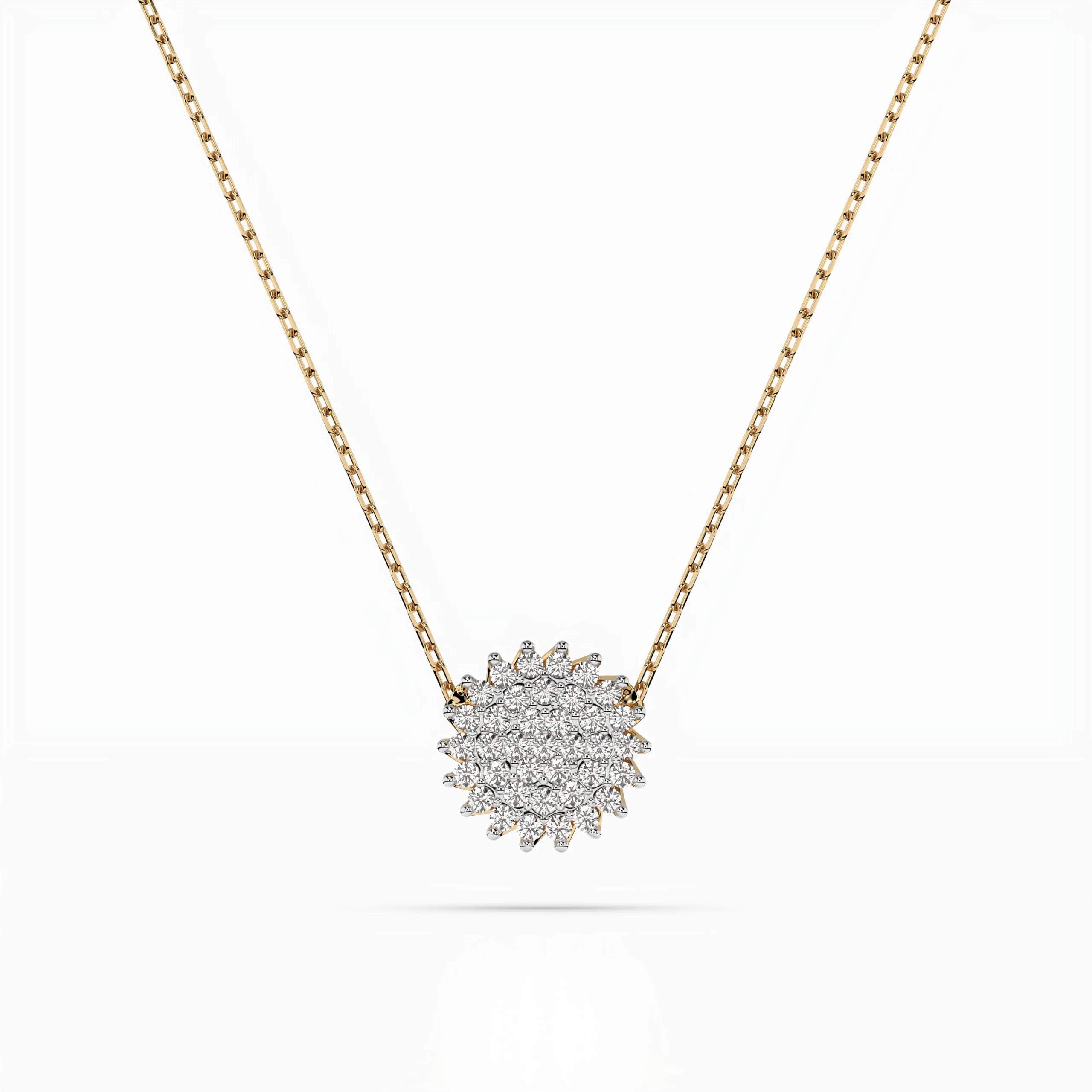 Illusion Necklace (Round), 0.15 ct — 104-10052