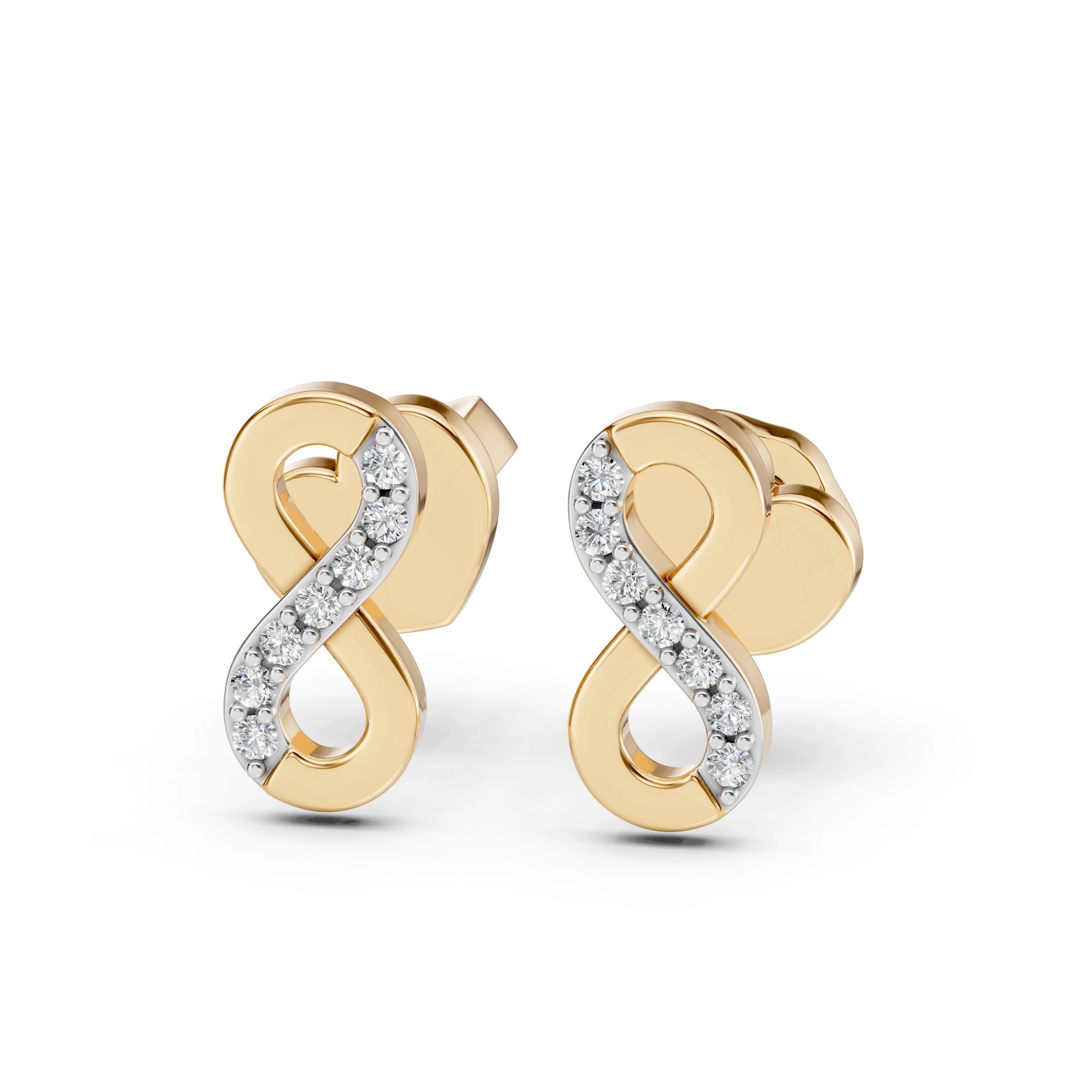 Minimalism Earring (Round), 0.09 ct — 102-10092