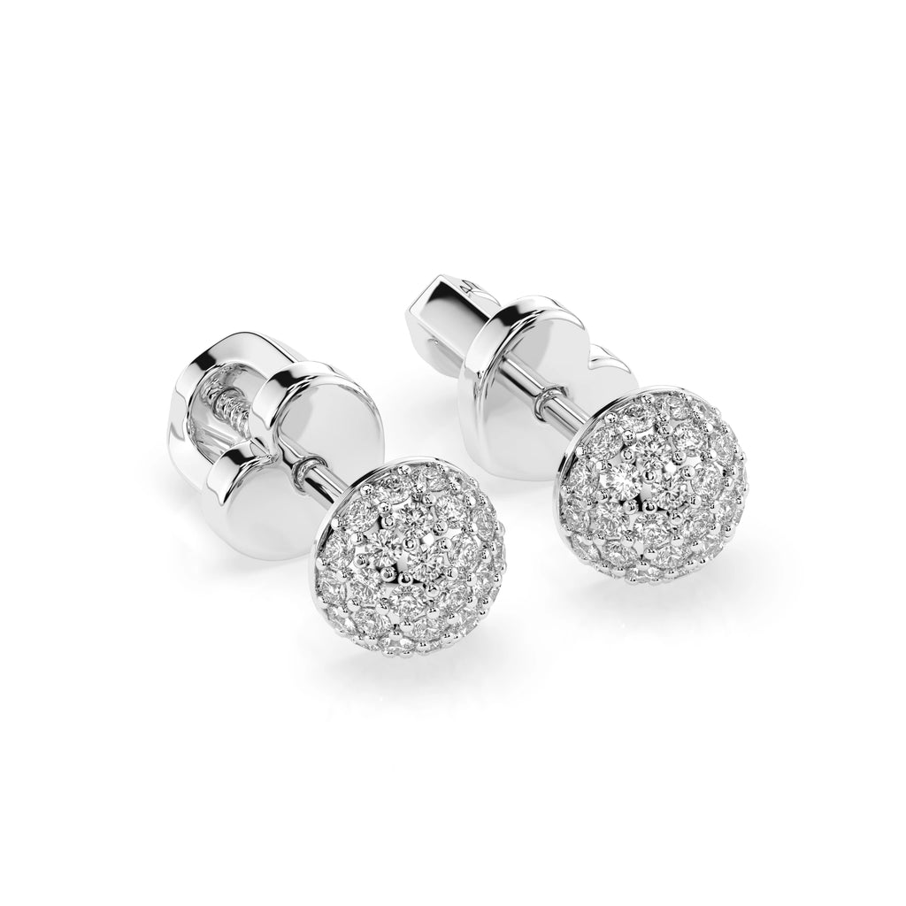 Illusion Earring (Round), 0.32 ct — 102-10090/1