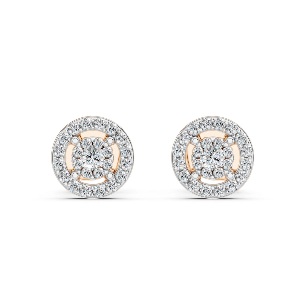Illusion Earring (Round), 0.06 ct — 102-10018(2.0)
