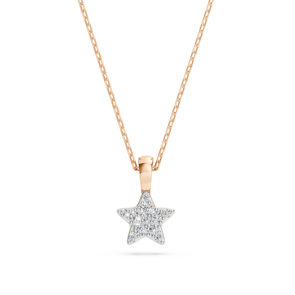 Minimalism Necklace (Round), 0.03 ct — 104-10077