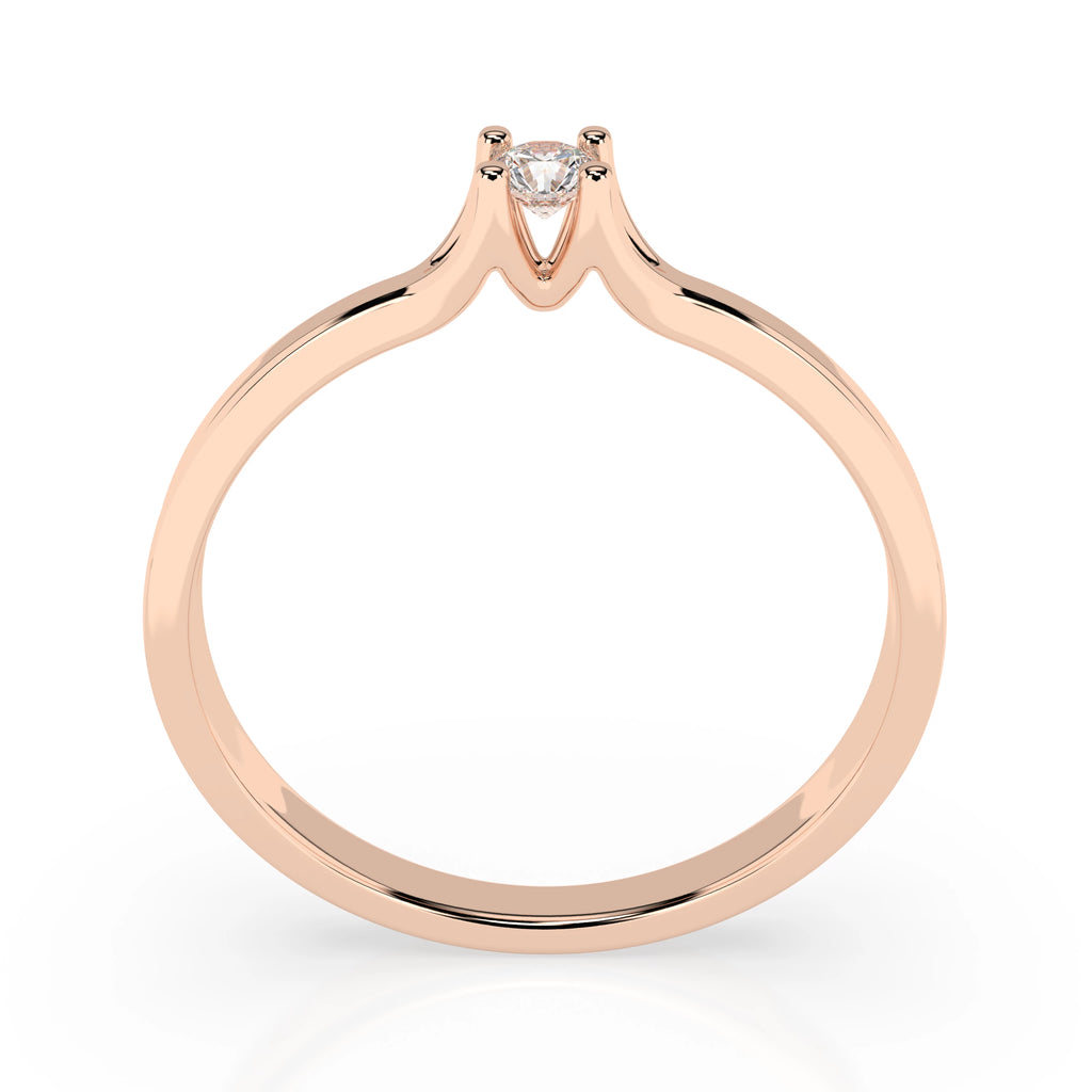 Solitaire Ring (Round), 0.06 ct — 101-10033(2.5)