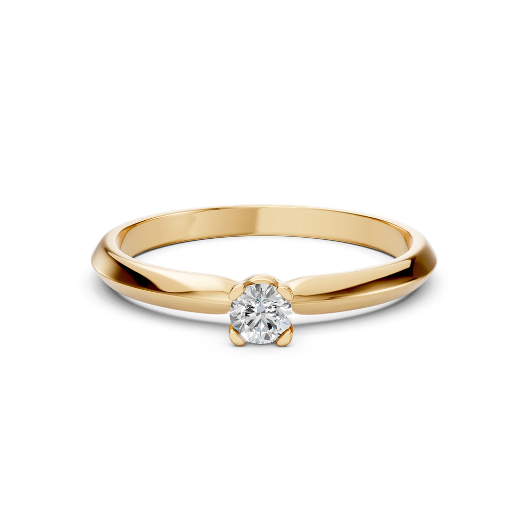 Solitaire Ring (Round), 0.1 ct — 101-10089(3.0)