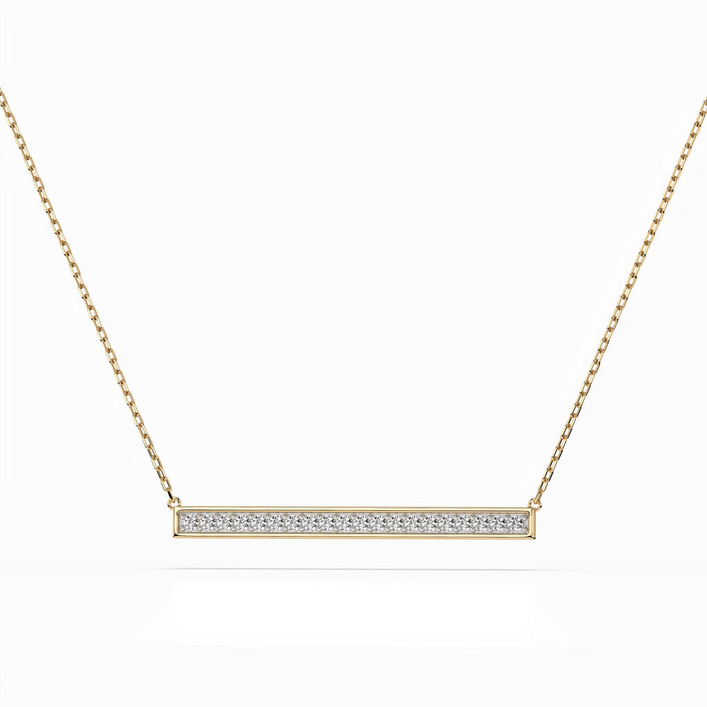 Minimalism Necklace (Round), 0.12 ct — 104-10024
