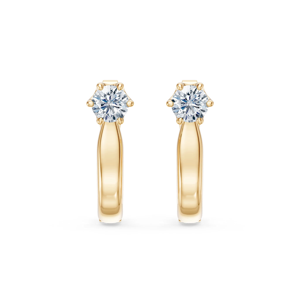 Solitaire English Lock Earring, 0.5 ct — 102-10040(4.0)