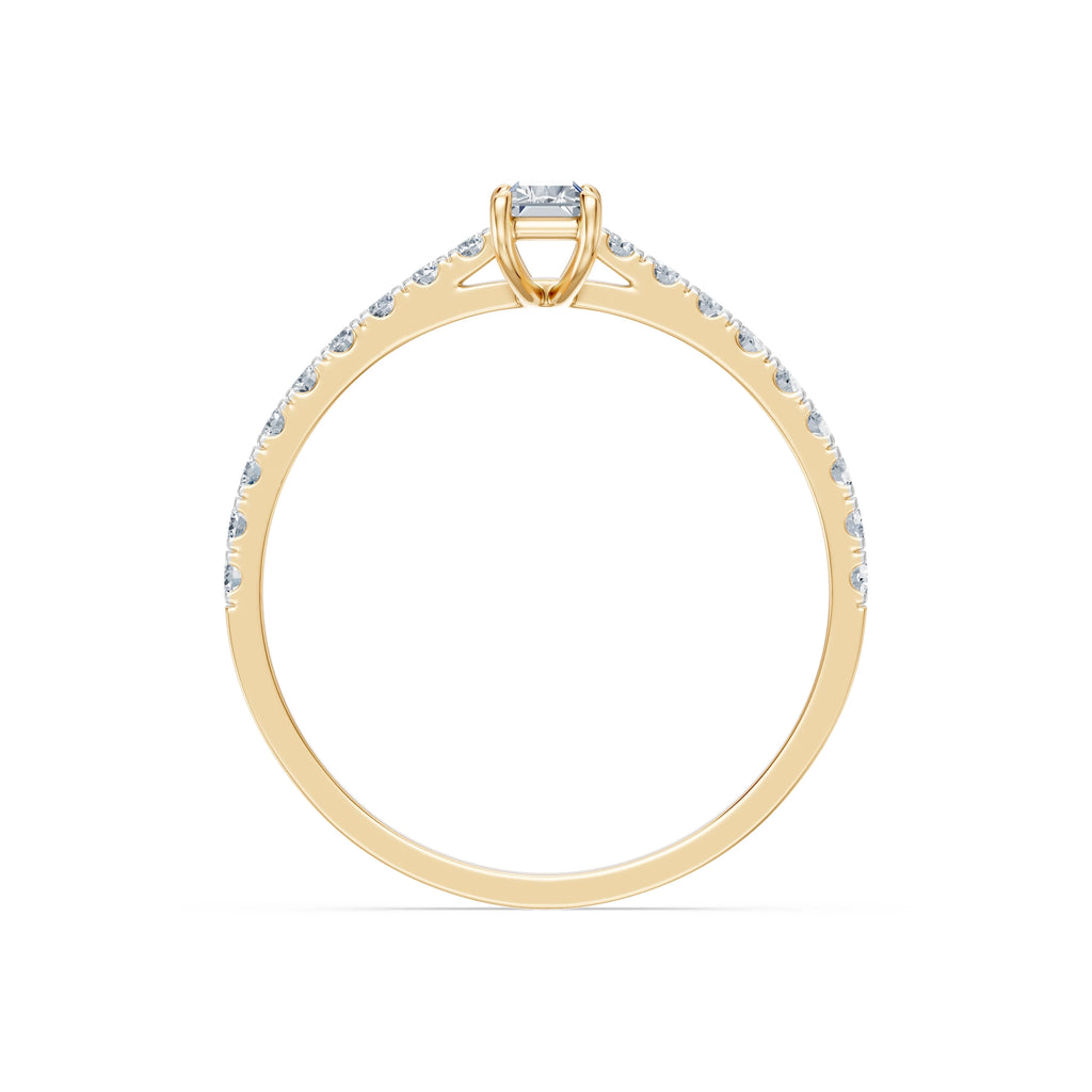 Solitaire Eternity Ring, 0.3 ct — 101-10191(0.30)BAQ