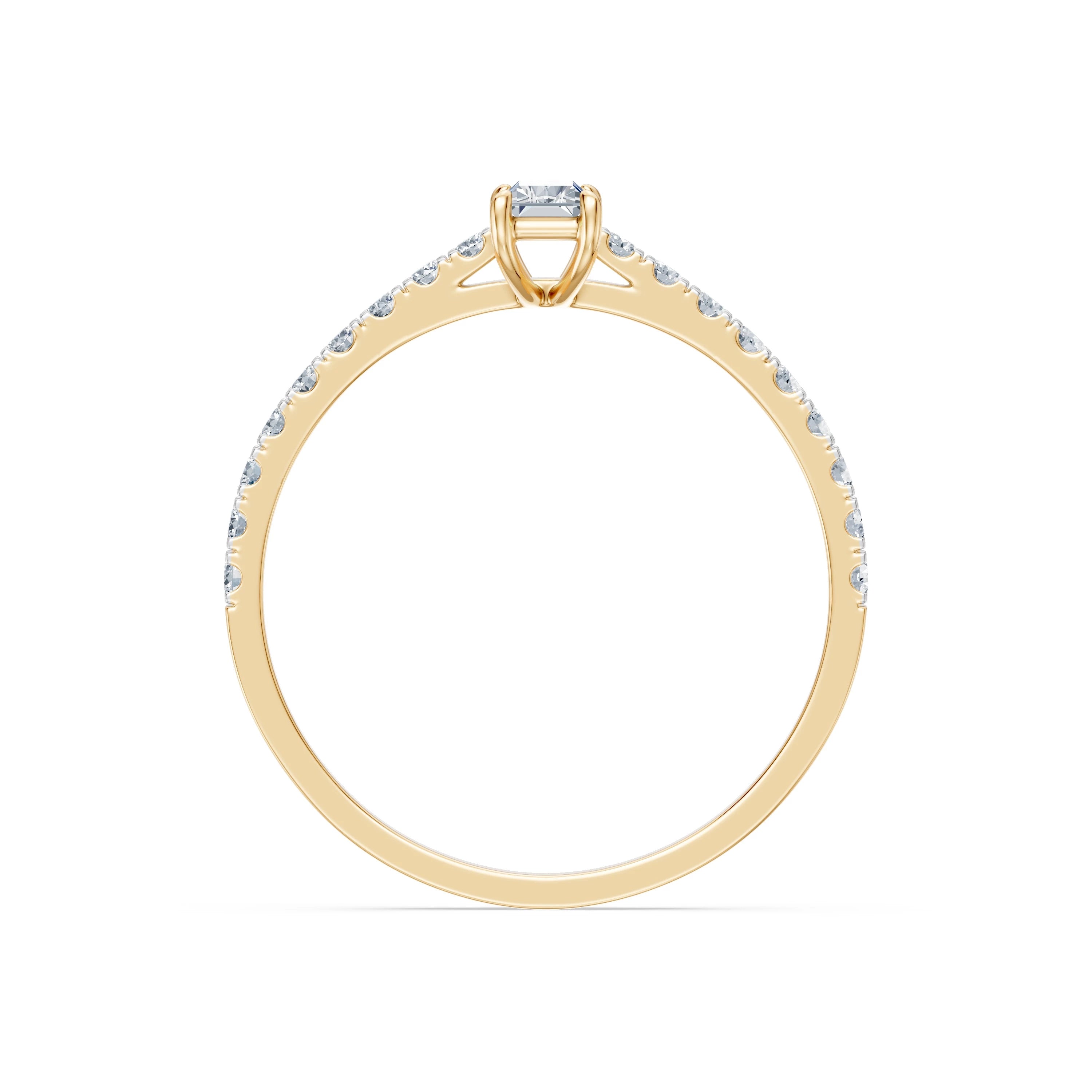 Solitaire Eternity Ring, 0.3 ct — 101-10191(0.30)BAQ