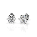 Solitaire Butterfly Earring (Round), 0.9 ct — 102-10040/1(4.8)