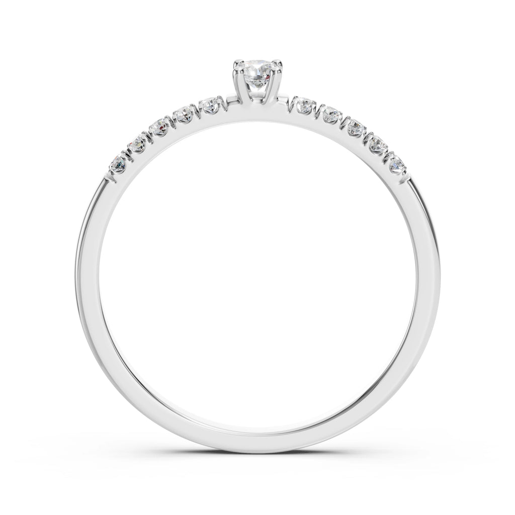Solitaire Eternity Ring (Round), 0.07 ct — 101-10126/2(2.6)