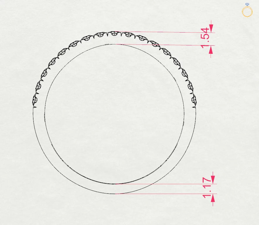 Eternity Ring (Round), 0.26 ct — 101-10111