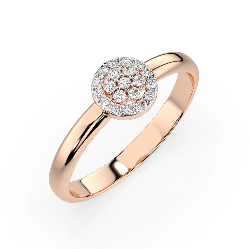 Illusion Ring (Round), 0.08 ct — 101-10072