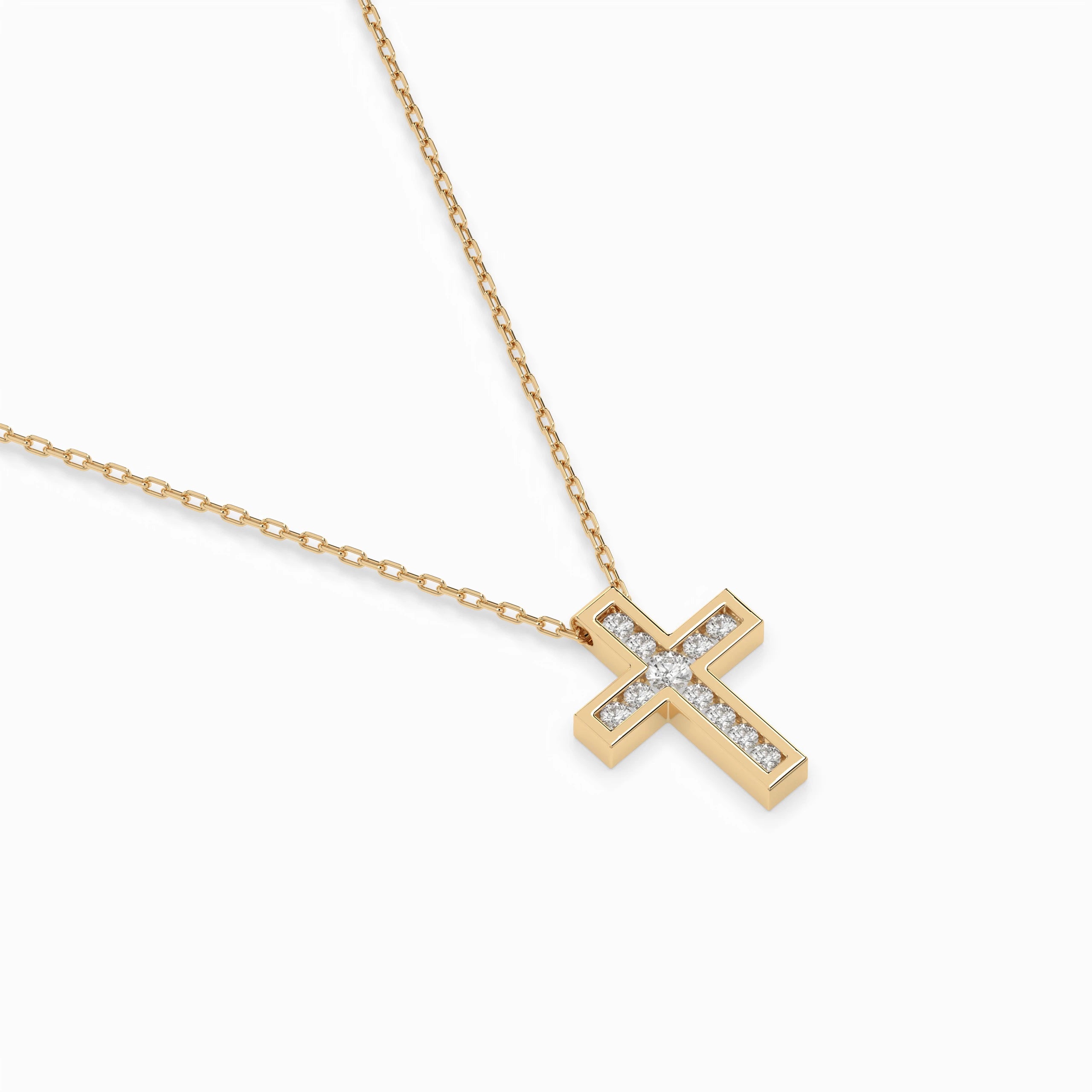 Minimalism Necklace (Round), 0.03 ct — 104-10008
