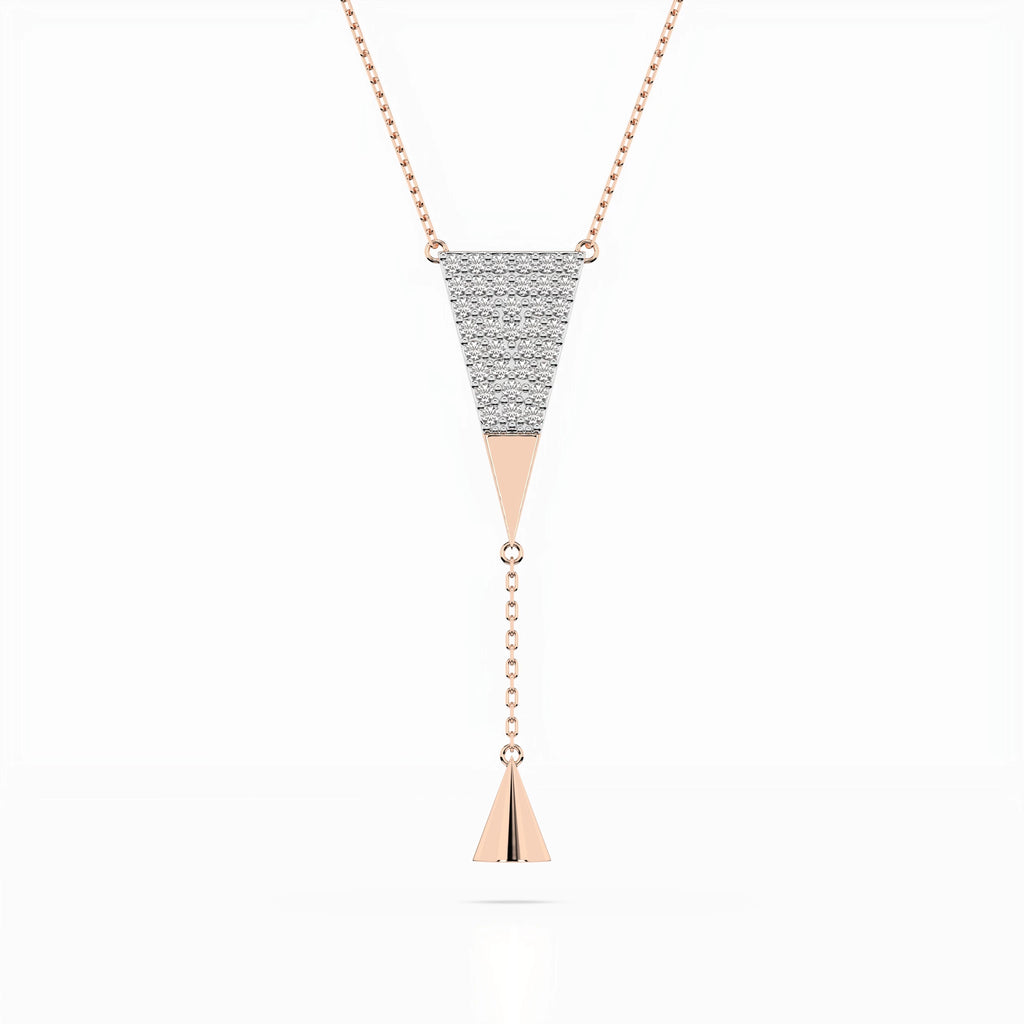 Minimalism Necklace (Round), 0.22 ct — 104-10018