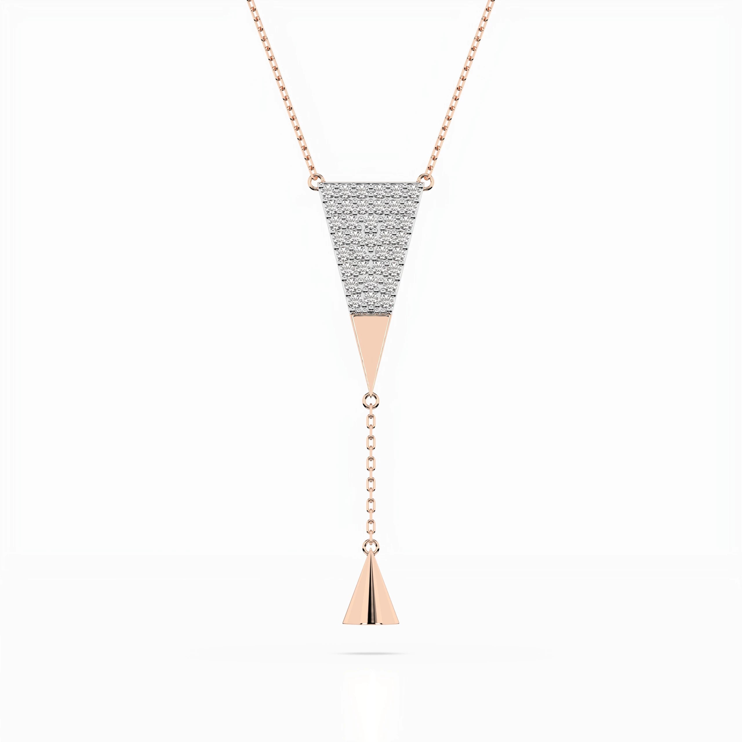 Minimalism Necklace (Round), 0.22 ct — 104-10018