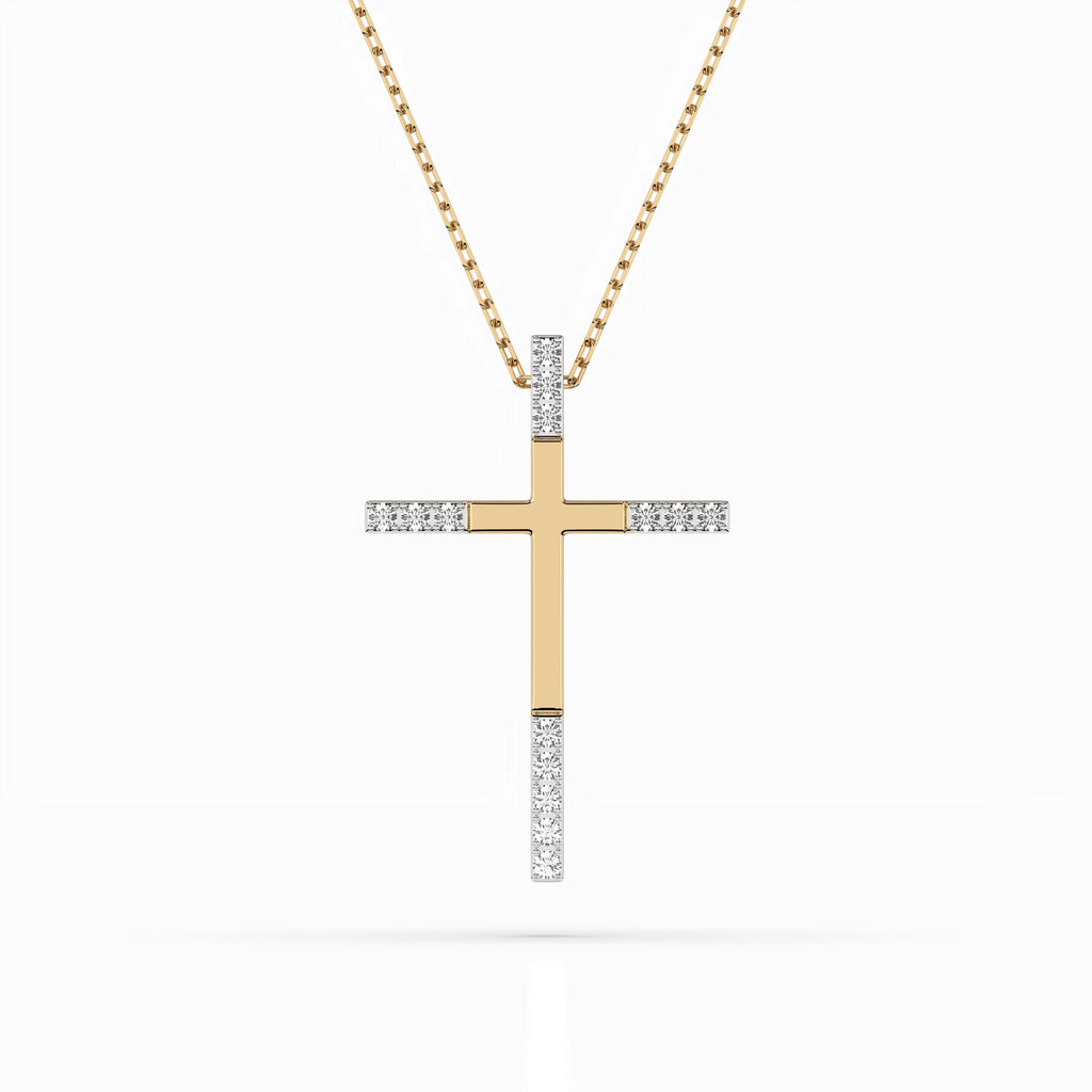 Minimalism Necklace (Round), 0.08 ct — 104-10016