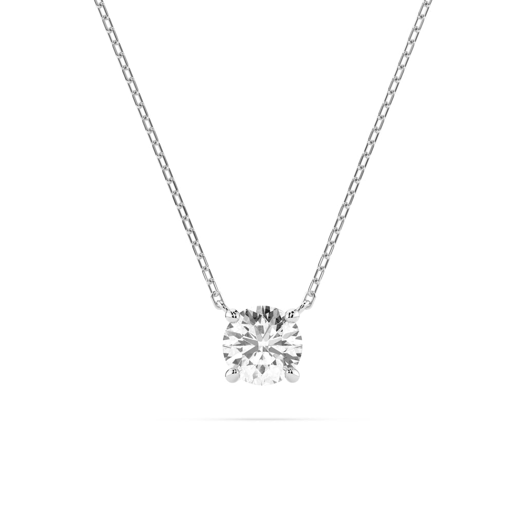 Solitaire Necklace (Round), 0.5 ct — 104-10040(5.1)