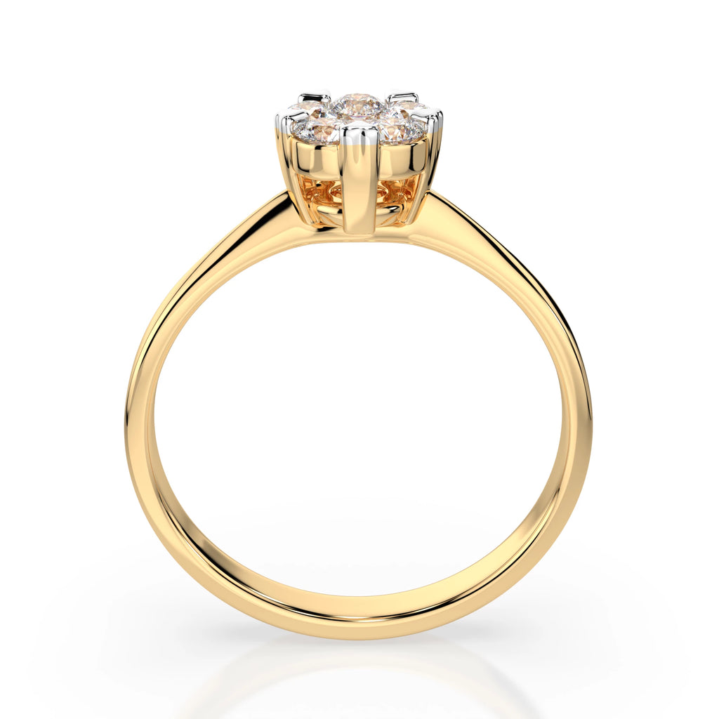 Illusion Ring (Round), 0.1 ct — 101-10015/1(3.0)