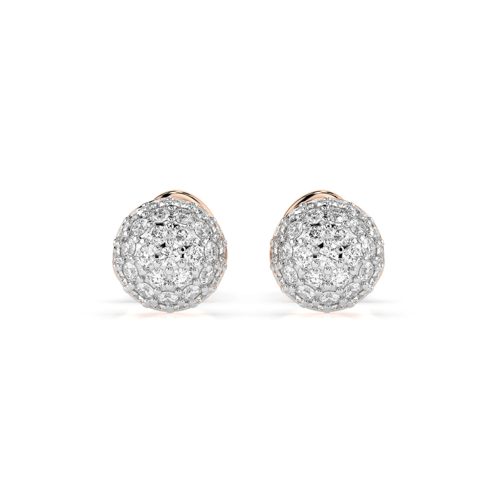Illusion Earring (Round), 0.32 ct — 102-10090/1