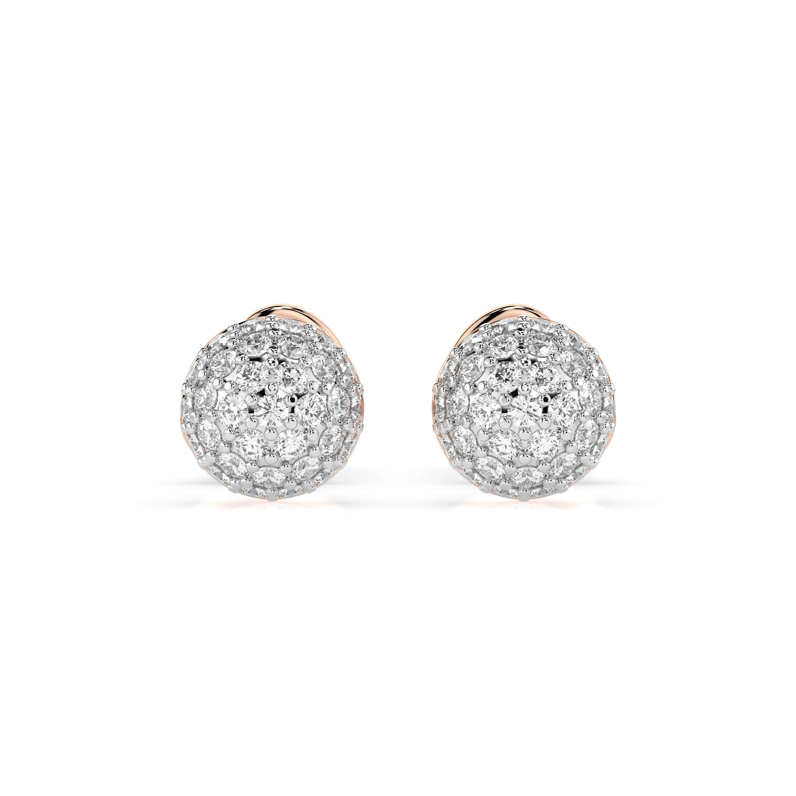 Illusion Earring (Round), 0.32 ct — 102-10090/1
