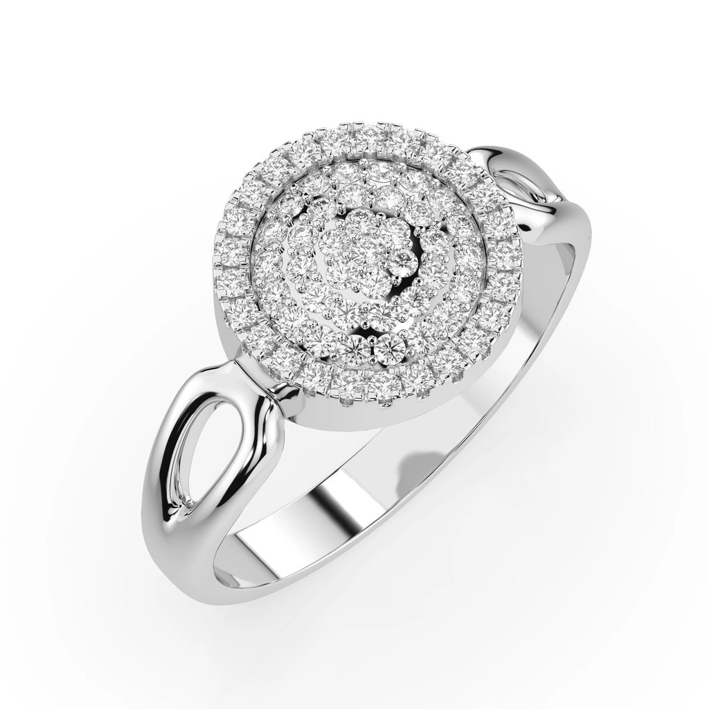 Illusion Ring (Round), 0.15 ct — 101-10073