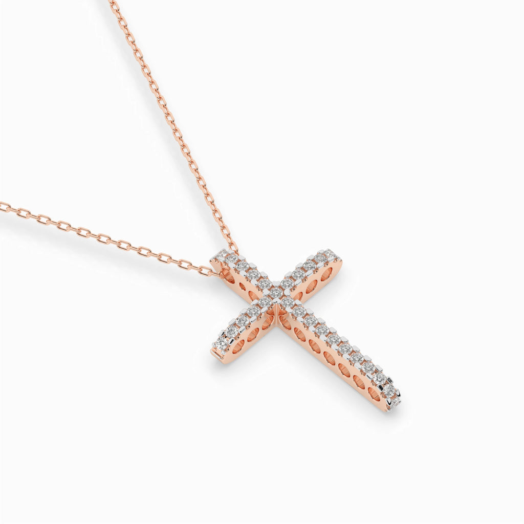 Minimalism Necklace (Round), 0.14 ct — 104-10026