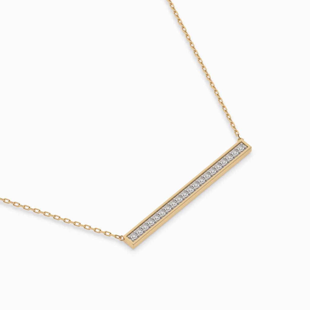 Minimalism Necklace (Round), 0.12 ct — 104-10024