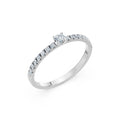 Solitaire Eternity Ring, 0.09 ct — 101-10126/1(2.8)