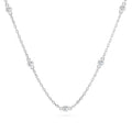 Minimalism Necklace (Round), 0.14 ct — 104-10080/5(1.9)
