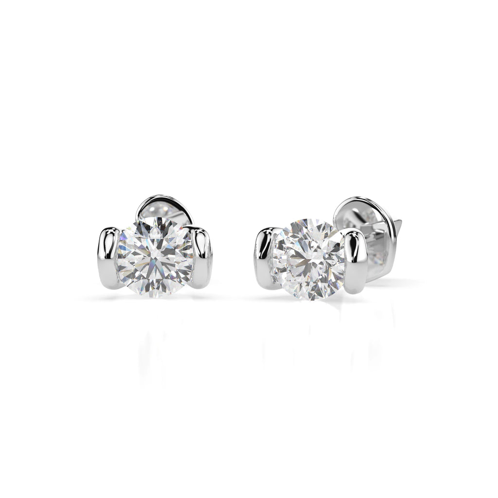 Solitaire Butterfly Earring (Round), 0.6 ct — 102-10016(4.2)
