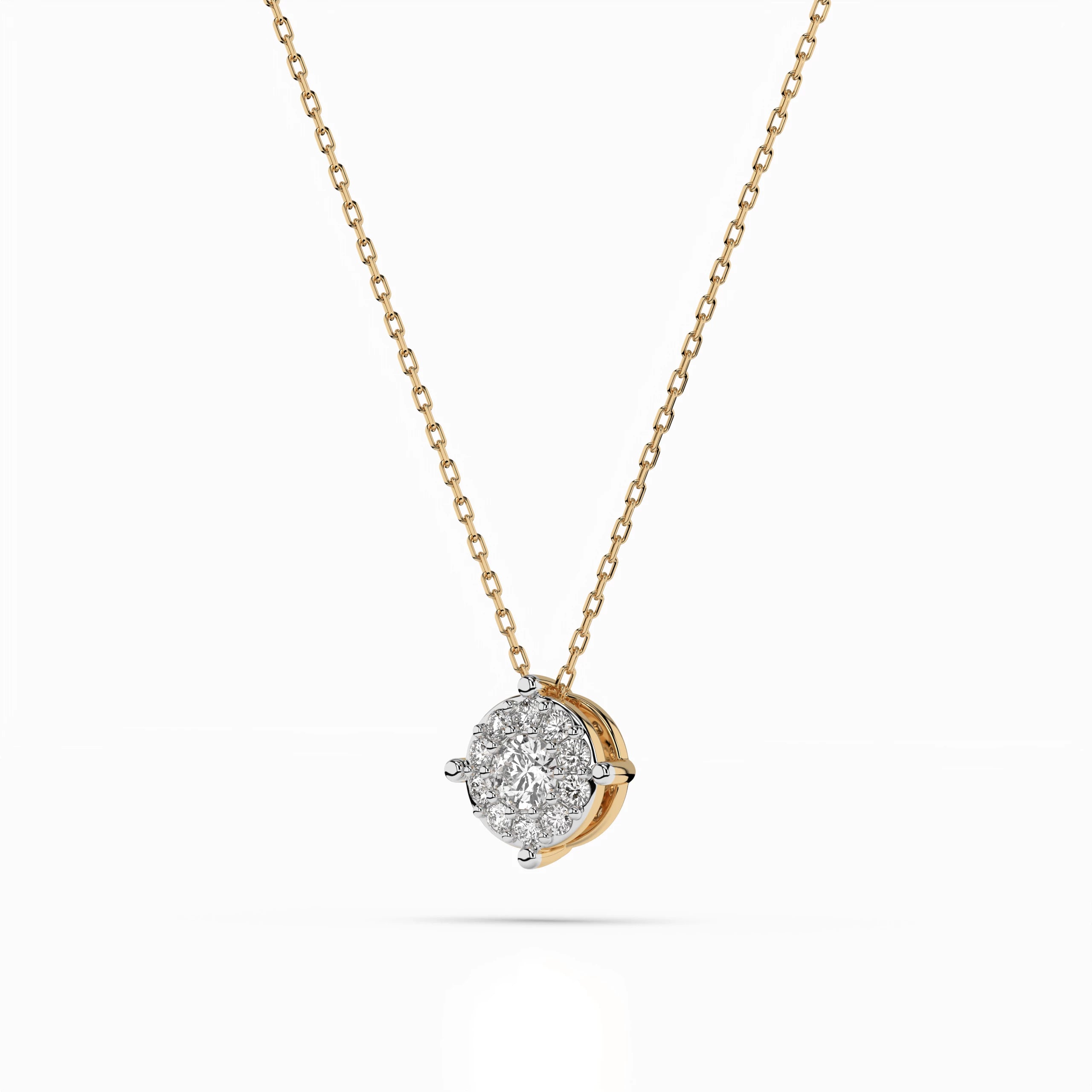 Solitaire Eternity Necklace (Round), 0.1 ct — 104-10001(3.0)