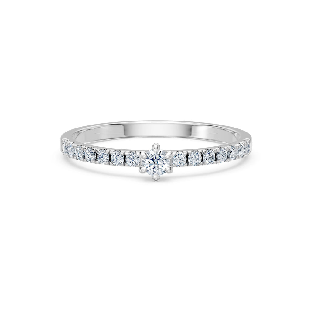 Solitaire Eternity Ring, 0.09 ct — 101-10126/3(2.8)