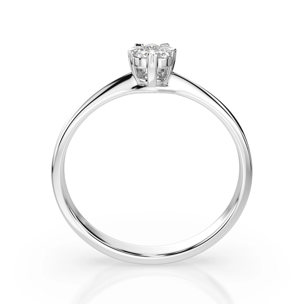 Illusion Ring (Round), 0.03 ct — 101-10015/1(2.0)