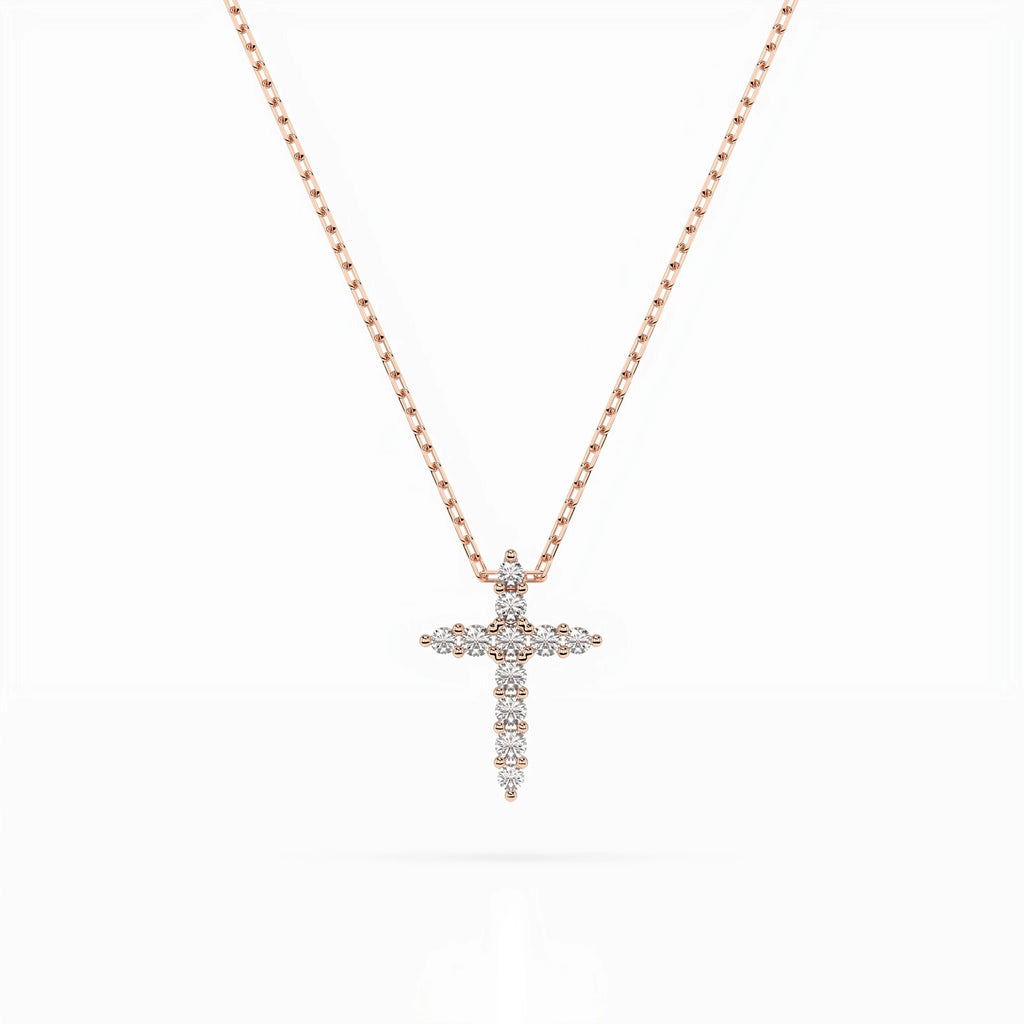Minimalism Necklace (Round), 0.07 ct — 104-10020