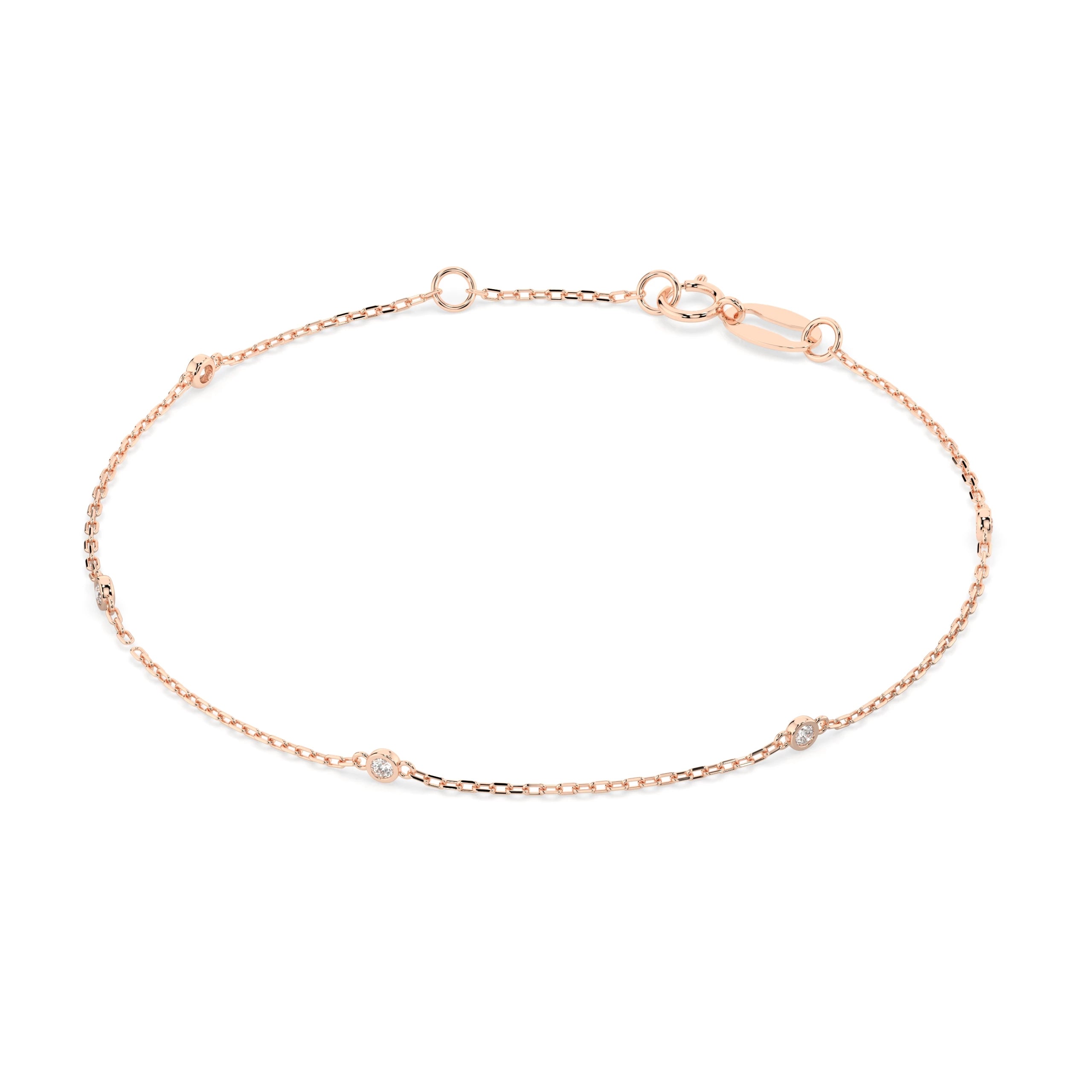 Minimalism Bracelet (Round), 0.07 ct — 105-10008/5(1.4)