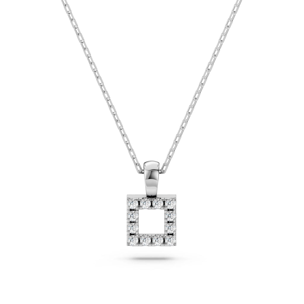 Minimalism Necklace (Round), 0.06 ct — 104-10079
