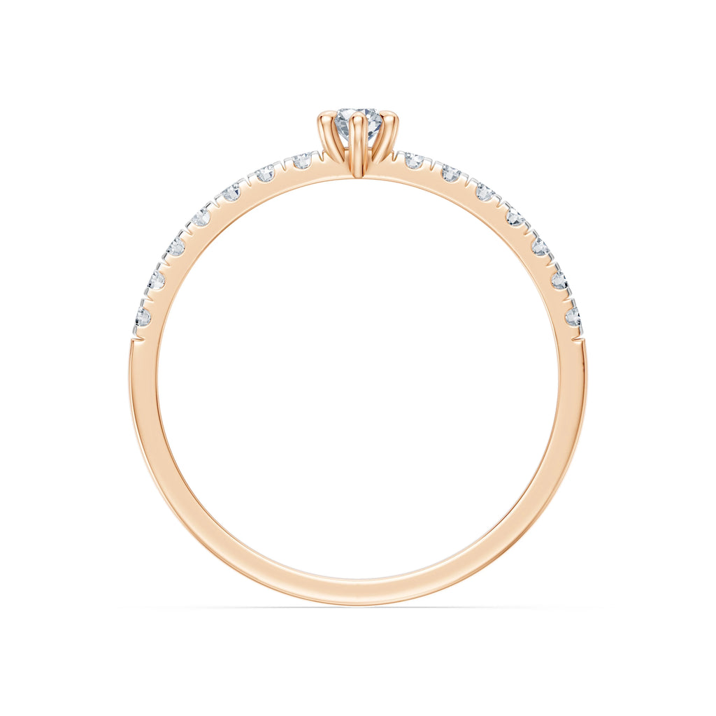 Solitaire Eternity Ring, 0.09 ct — 101-10126/3(2.8)