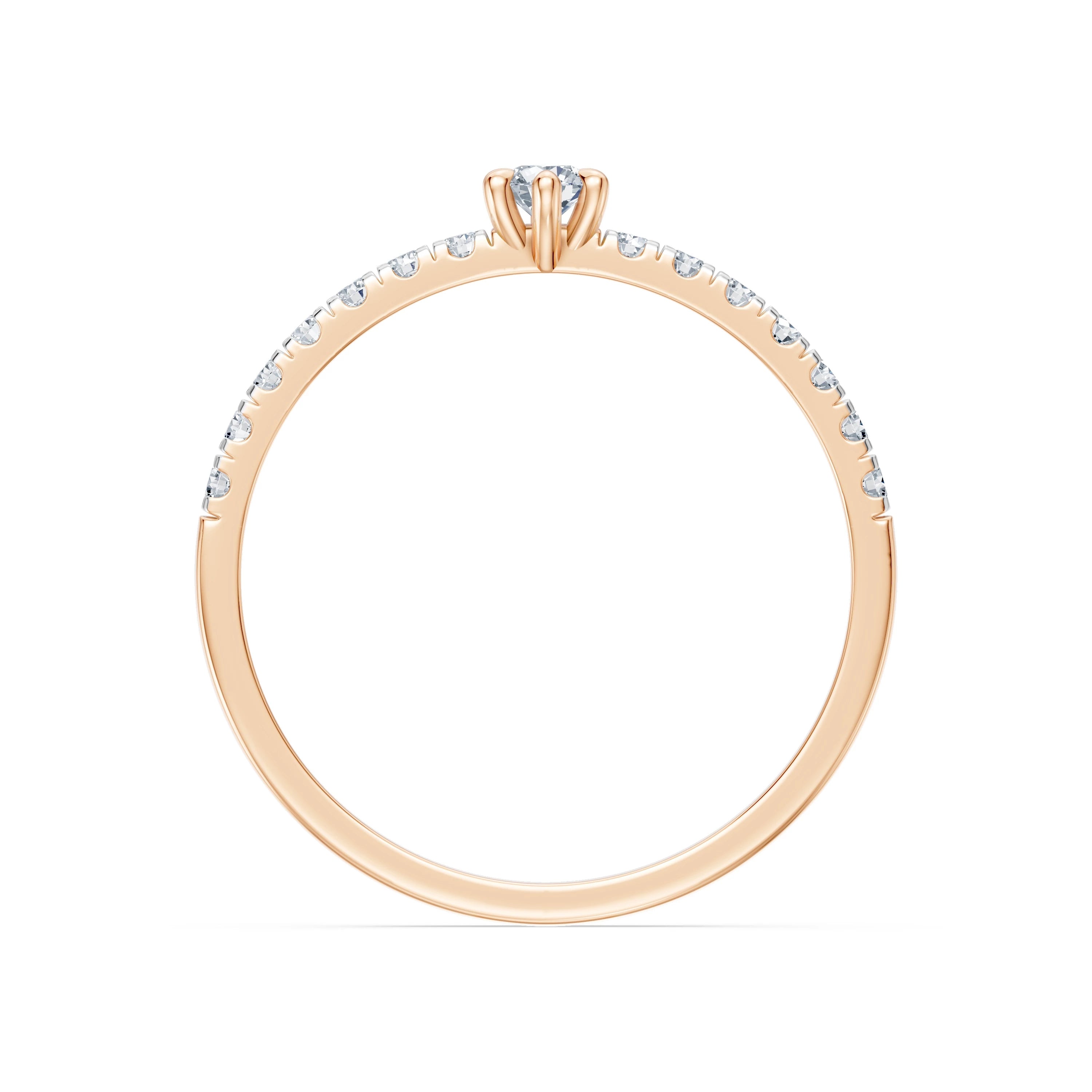 Solitaire Eternity Ring, 0.09 ct — 101-10126/3(2.8)