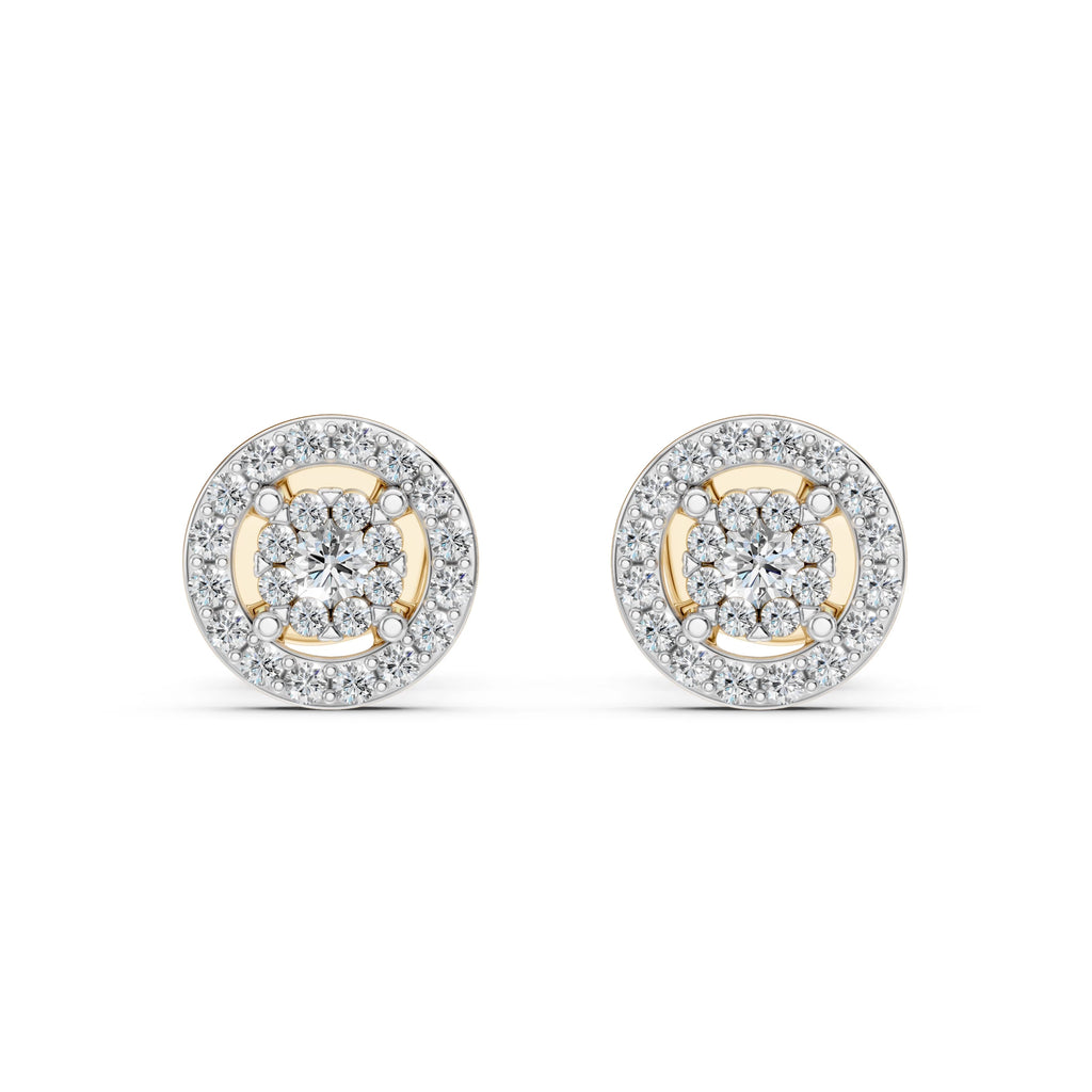 Illusion Earring (Round), 0.06 ct — 102-10018(2.0)