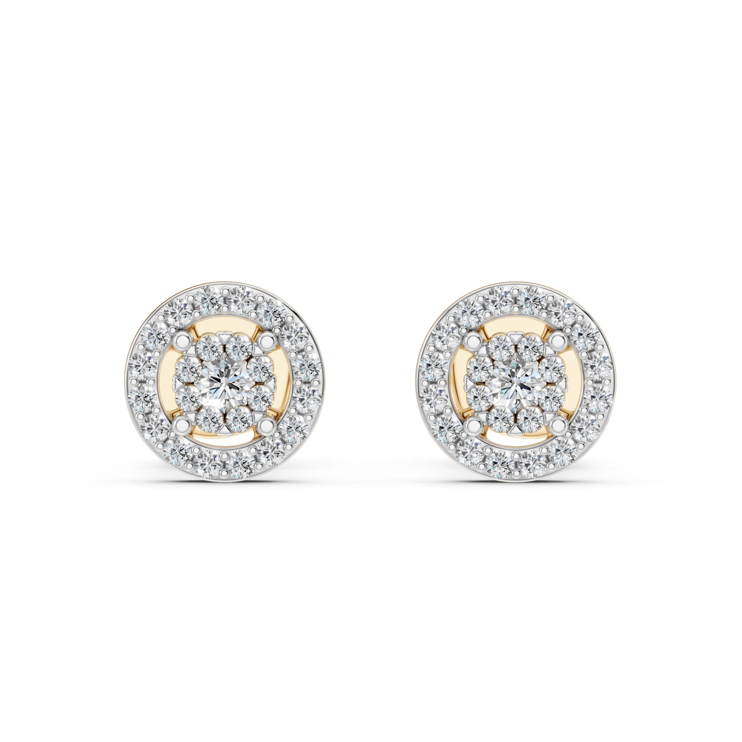 Illusion Earring (Round), 0.06 ct — 102-10018(2.0)