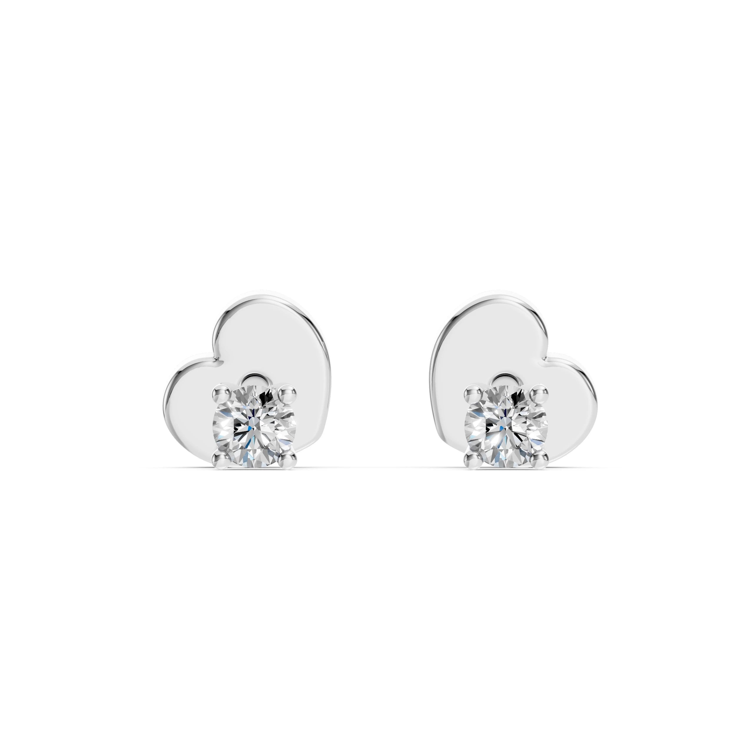 Solitaire Butterfly Earring (Round), 0.12 ct — 102-10012/1(2.5)