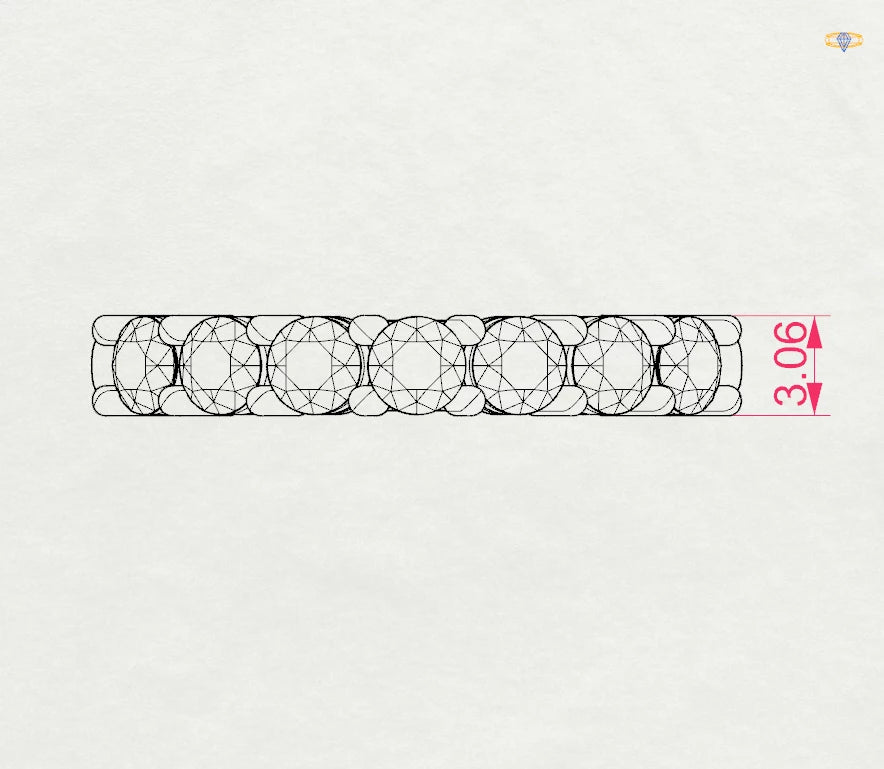 Eternity Ring (Round), 0.7 ct — 101-10098(3.0)