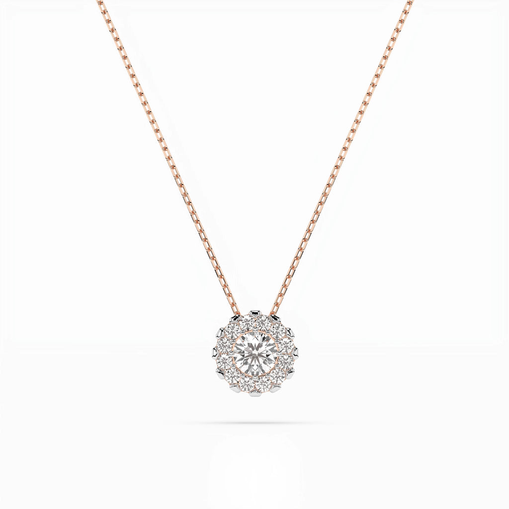 Solitaire Eternity Necklace (Round), 0.1 ct — 104-10044(3.0)