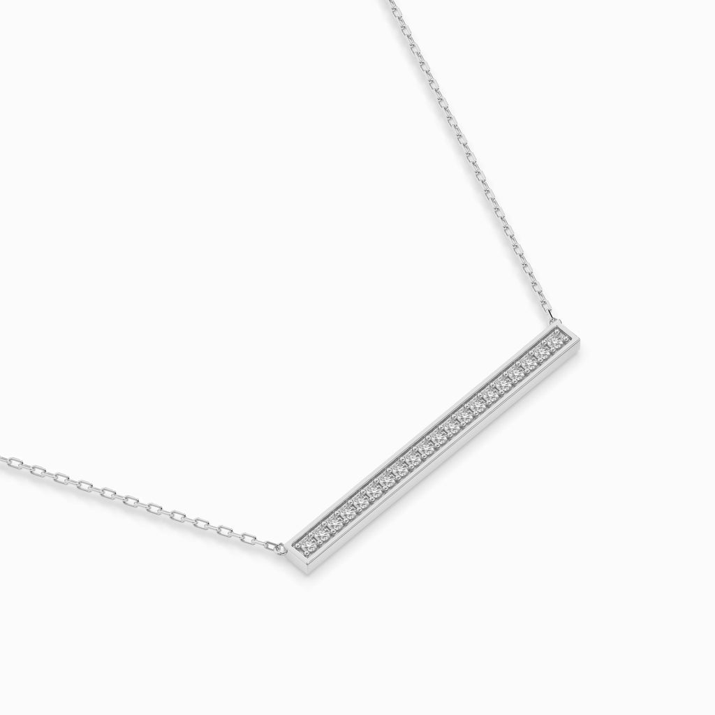 Minimalism Necklace (Round), 0.12 ct — 104-10024