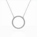 Minimalism Necklace (Round), 0.2 ct — 104-10023